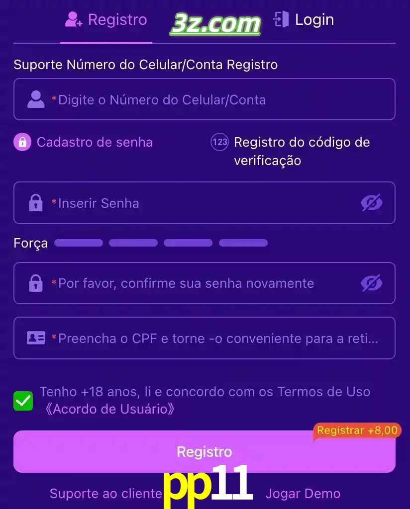 bonus de cadastro imediato